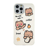 Coque iPhone Drink Bear happy time