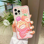 Coque iPhone Kawaii Bouteille pêche