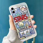 Coque iPhone Kawaii Galaxy fille