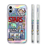 Coque iPhone Kawaii Galaxy stars