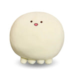 Peluche poulpe rond blanc