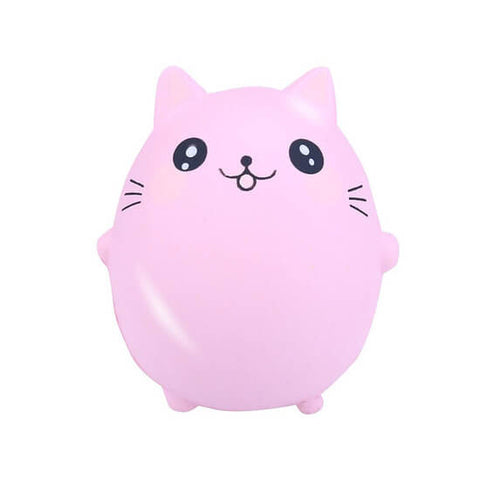 Mini squishy tête de chat rose