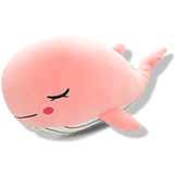 Peluche kawaii baleine rose